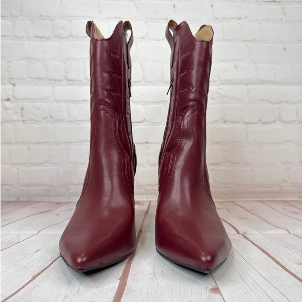 Indigo Rd. Burgundy Western Pointed Boots Women’s Size 9M - Picture 3 of 7